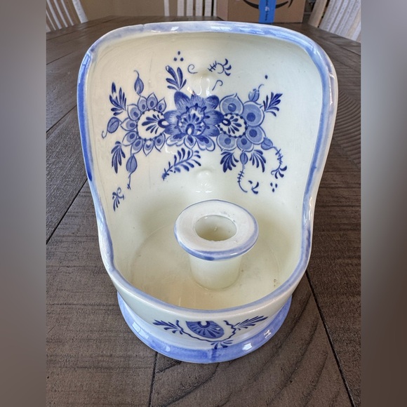 Vintage Japanese Taper Candle Holder with Coffee Mug Handle - Picture 2 of 10